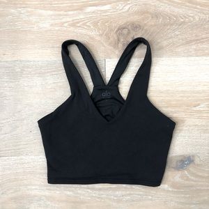 Alo Yoga Real Bra Tank Size Small Black